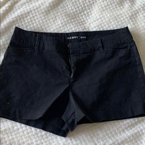 Black shorts.